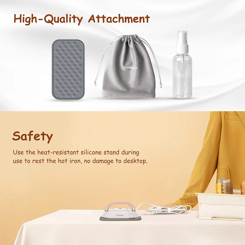 Mini Travel Iron, Dual Voltage, 30-Second Heat-Up