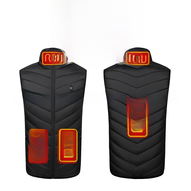 Unisex USB Heated Vest — Multiple Heating-Zone Options