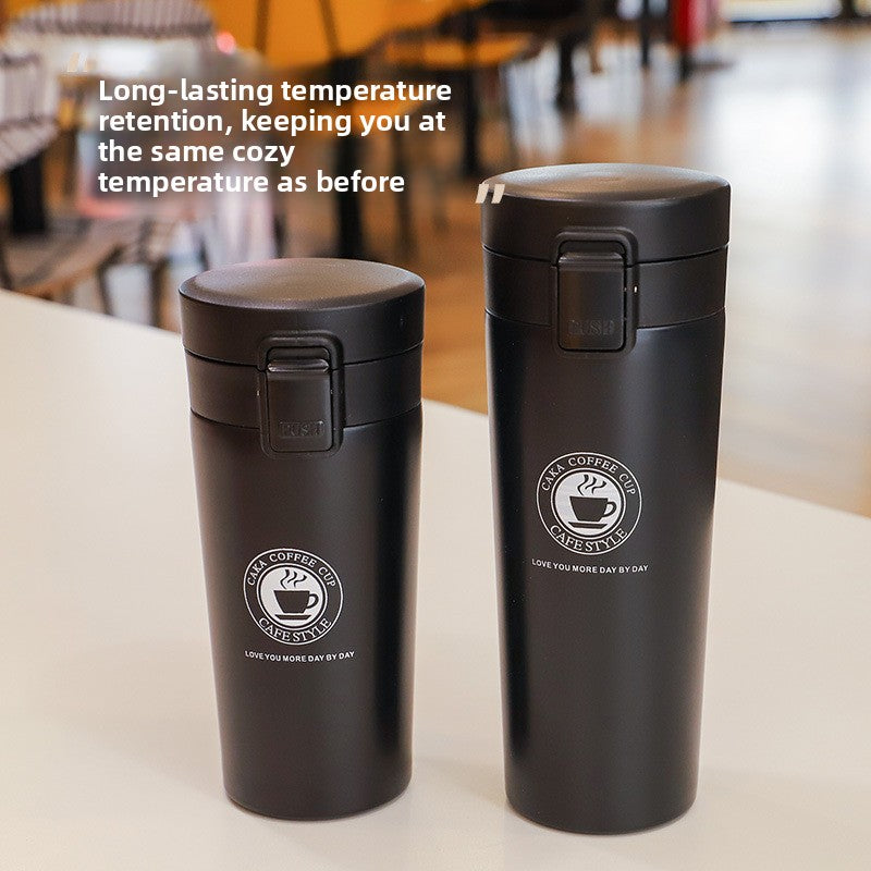 Wide-Mouth Stainless Steel Thermos Cup