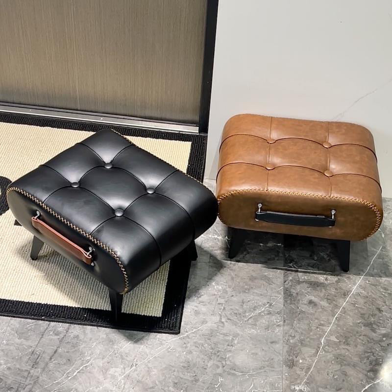 Cushioned Entryway Shoe Stool