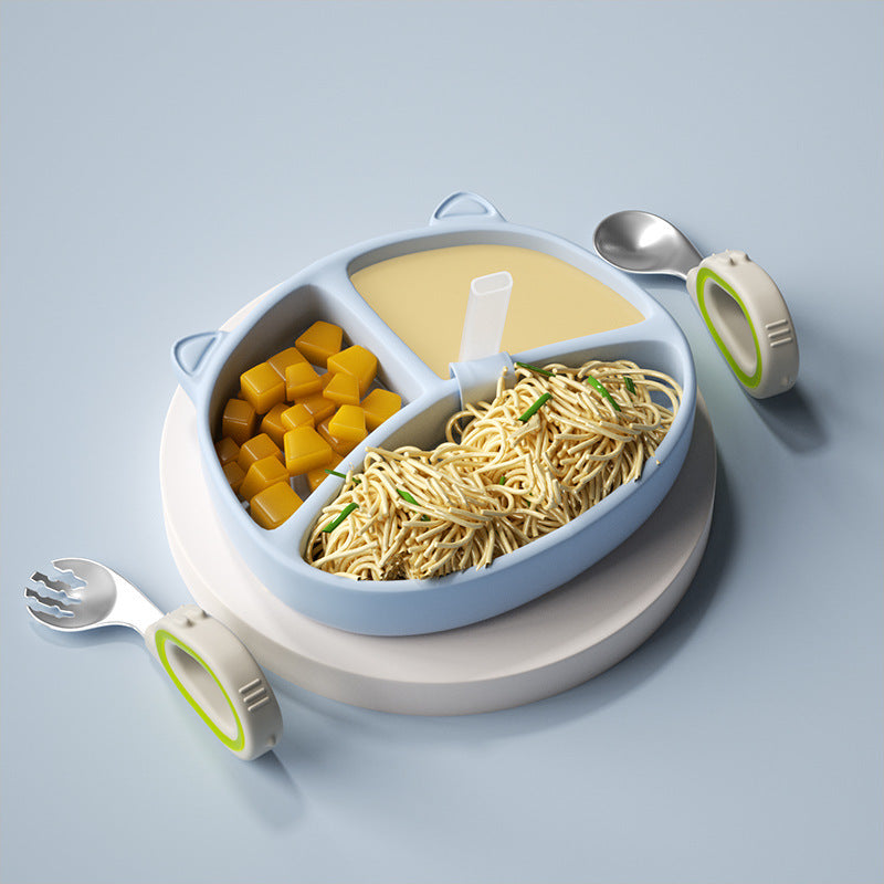 Silicone Baby Suction Plate Set