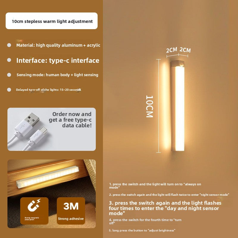 Ultra-Thin Rechargeable Motion Sensor LED Light Strip