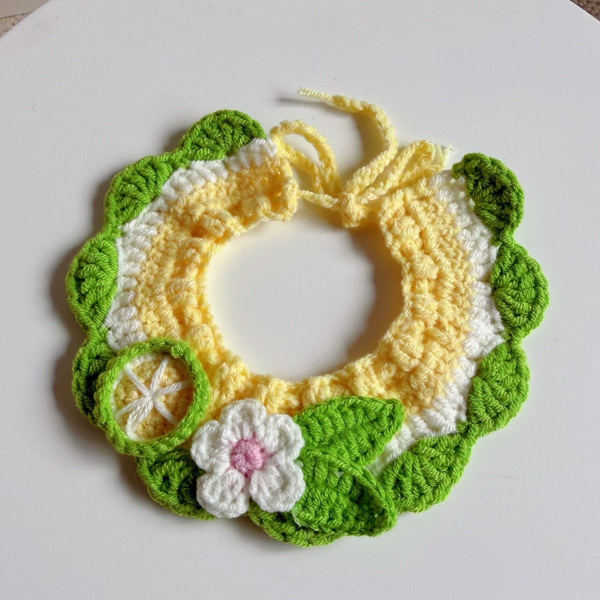 Crochet Pet Hat & Collar Costume Set - image 65
