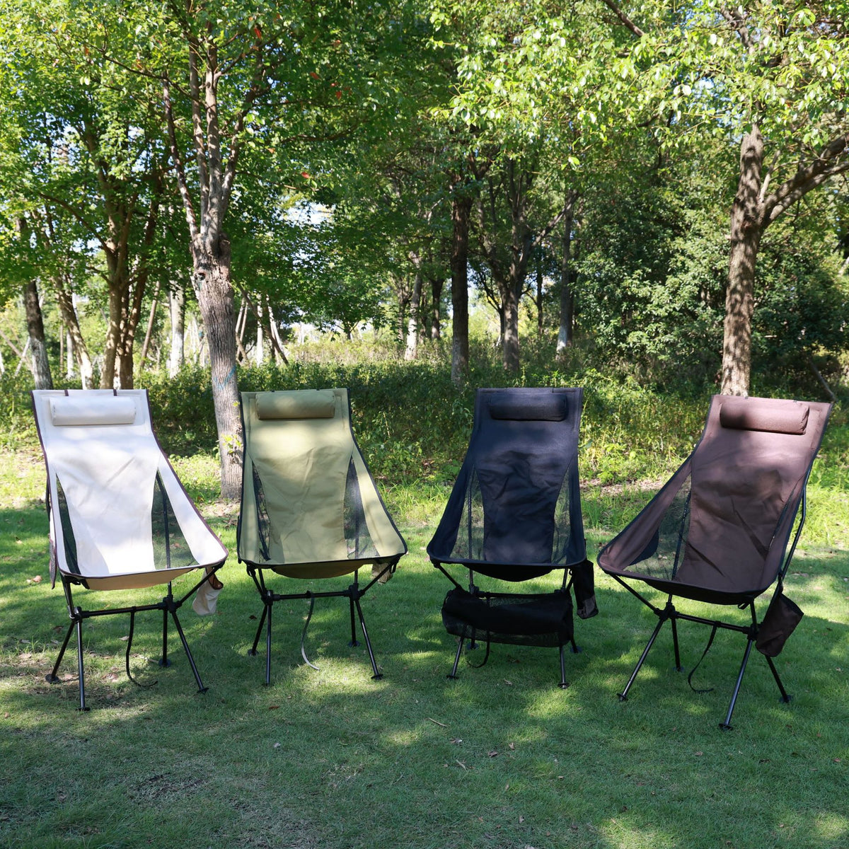 Portable Foldable Aluminum Moon Chair