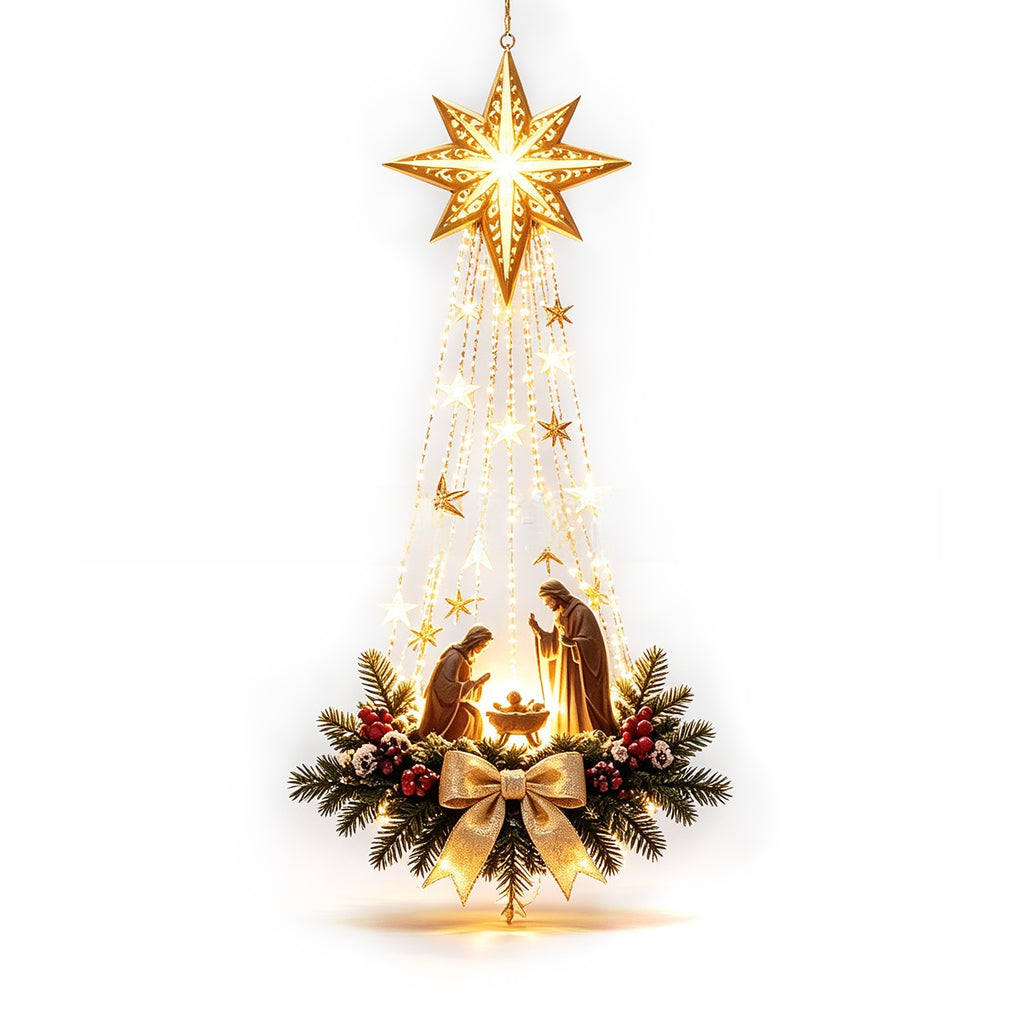 Decorațiune luminoasă LED de Crăciun, de agățat
