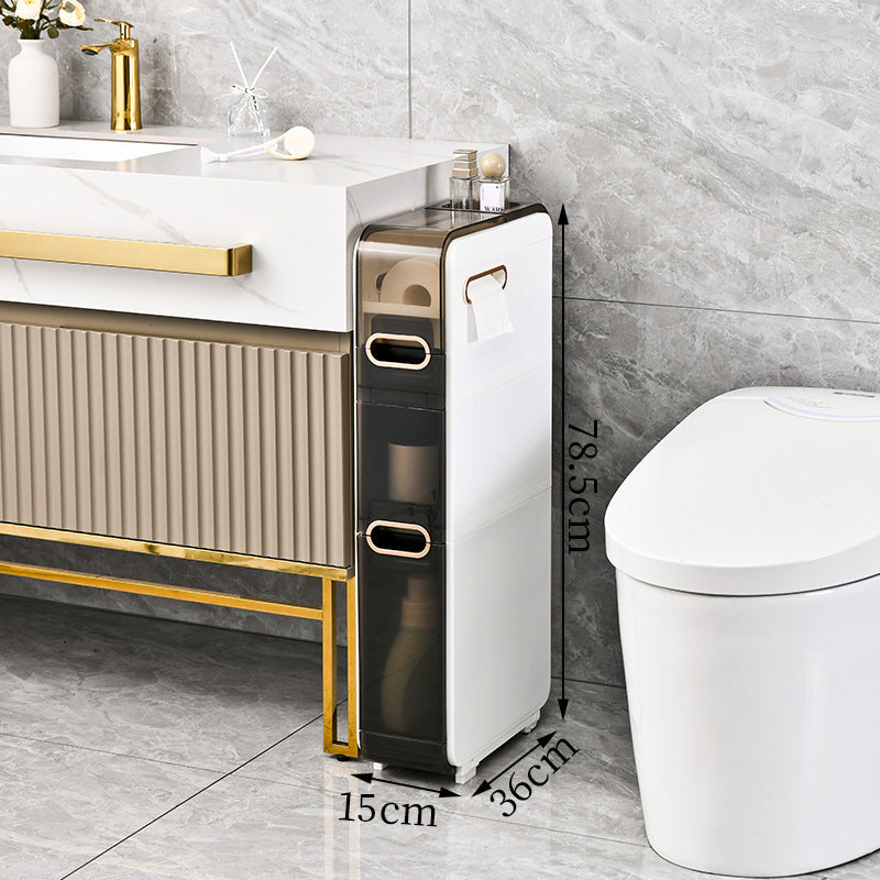 Slim Rolling Storage Cabinet