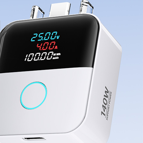Digital Display USB-C Charging Adapter