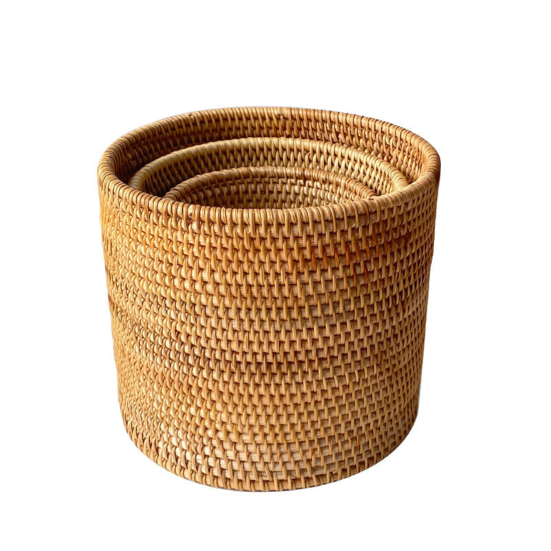 Handwoven Rattan Storage Basket