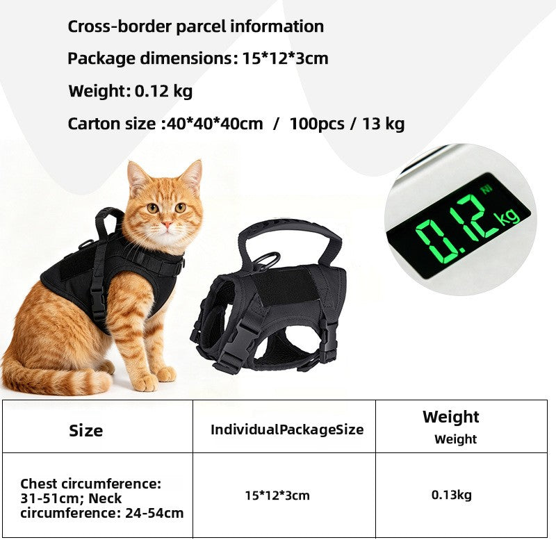 Adjustable Mesh Pet Harness with Grab Handle - view 8