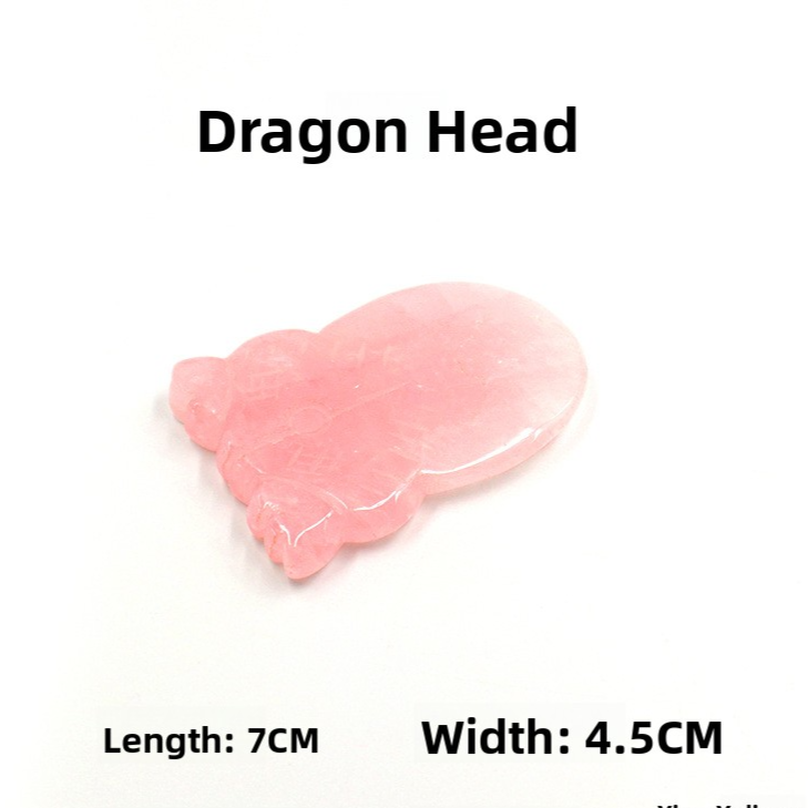 Rose Quartz Gua Sha Massage Stones
