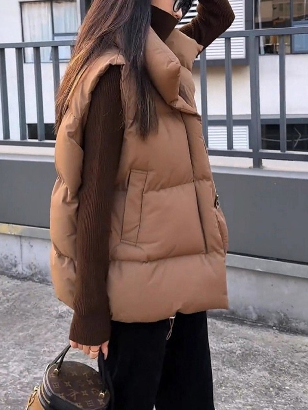 Women's Padded Stand-Collar Vest