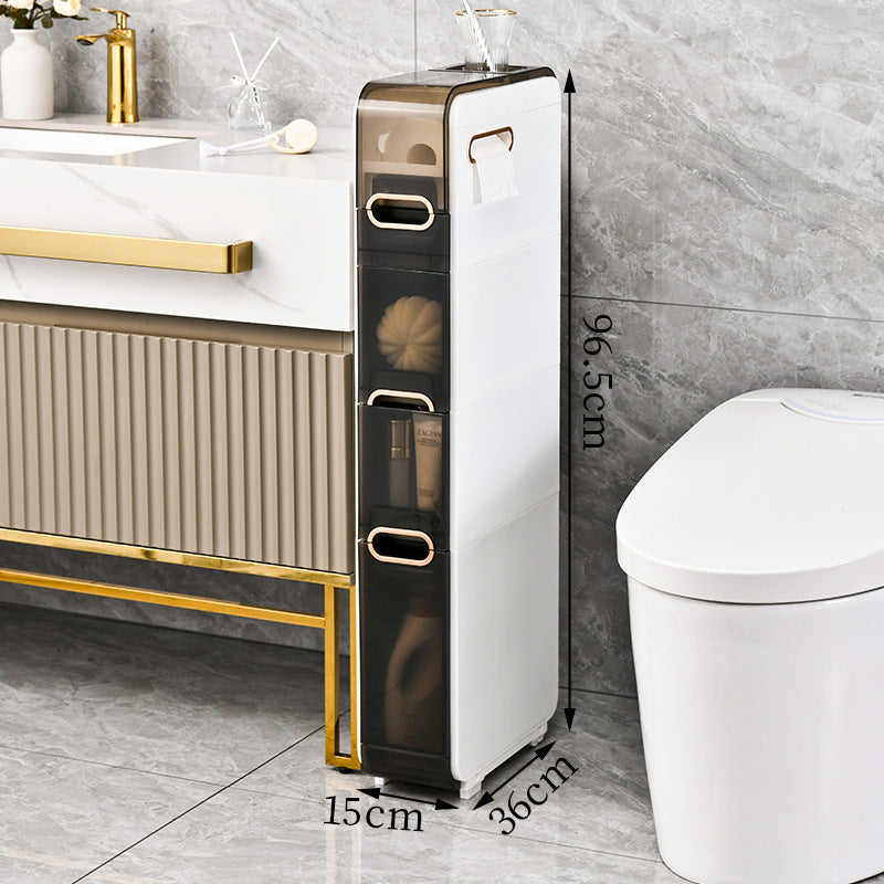 Slim Rolling Storage Cabinet