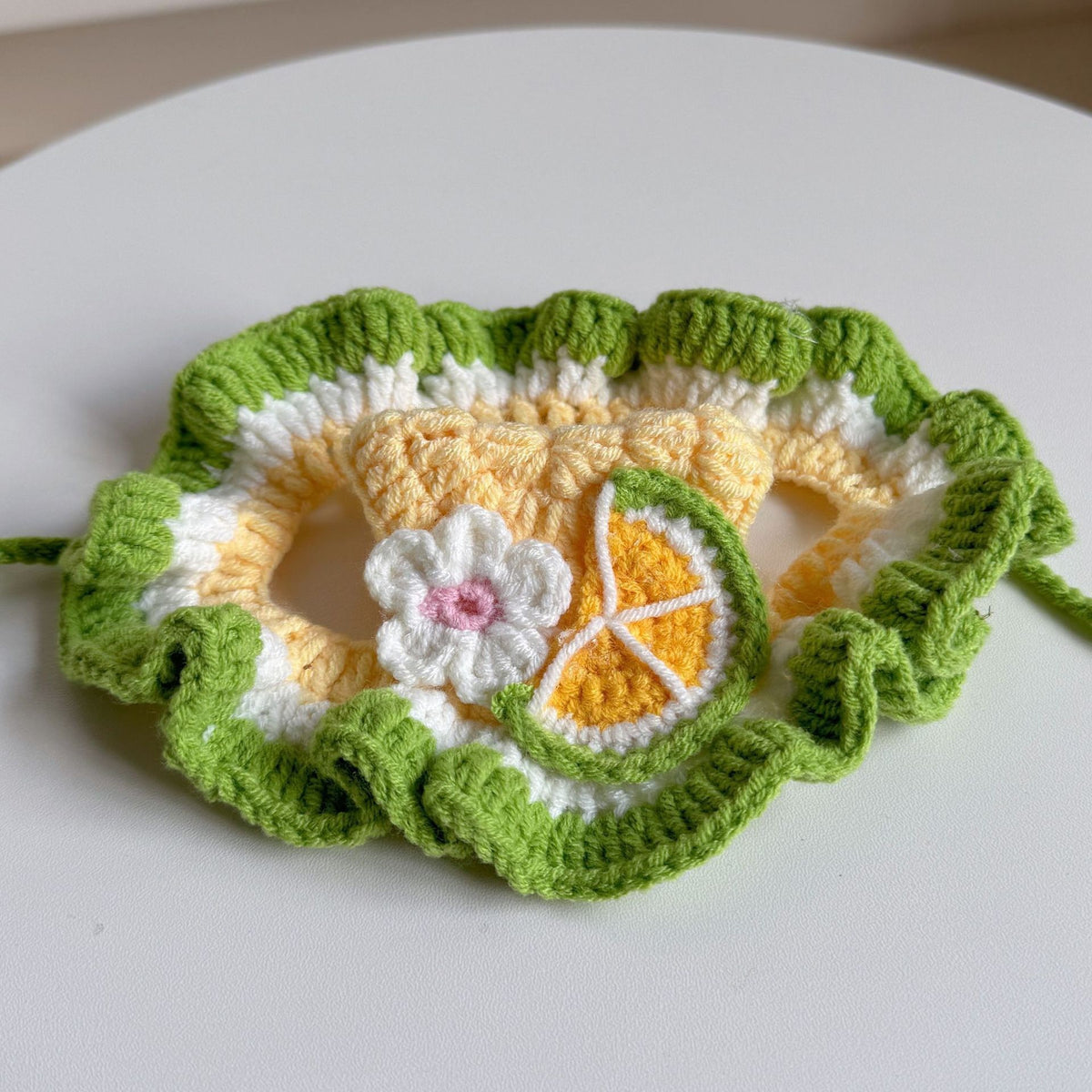Crochet Pet Hat & Collar Costume Set - image 42