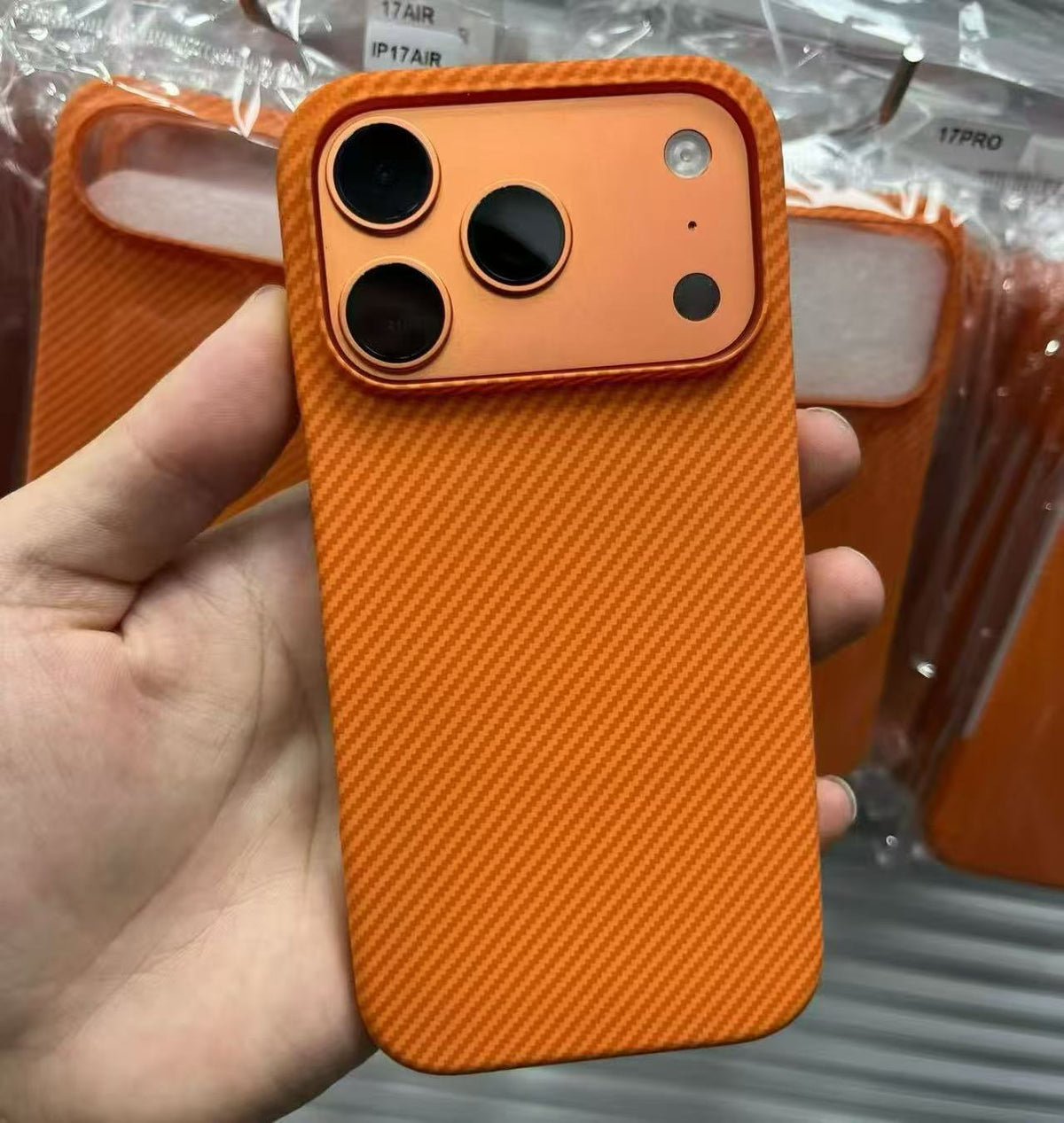 Matte Magnetic Phone Case with Carbon Fiber Texture