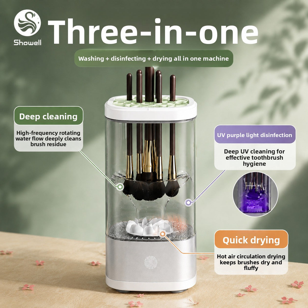 Rechargeable Makeup Brush Cleaner & Dryer