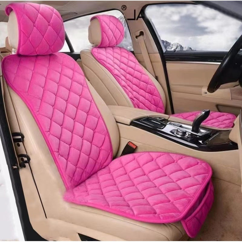 Winter Car Plush Seat Cushion with Lumbar Support - product image 1