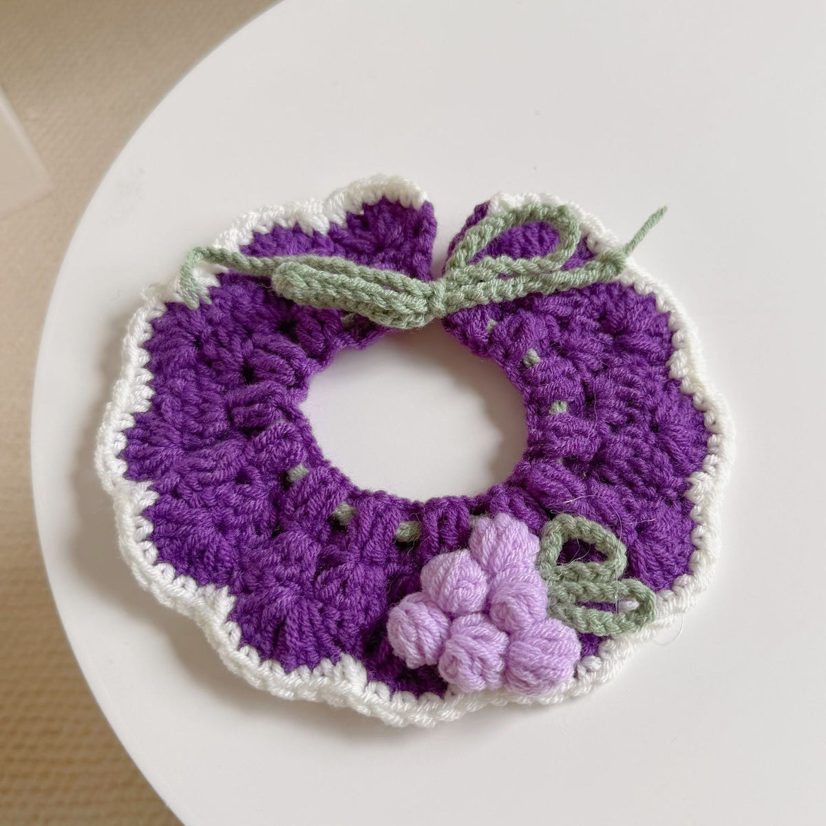 Crochet Pet Hat & Collar Costume Set - image 63