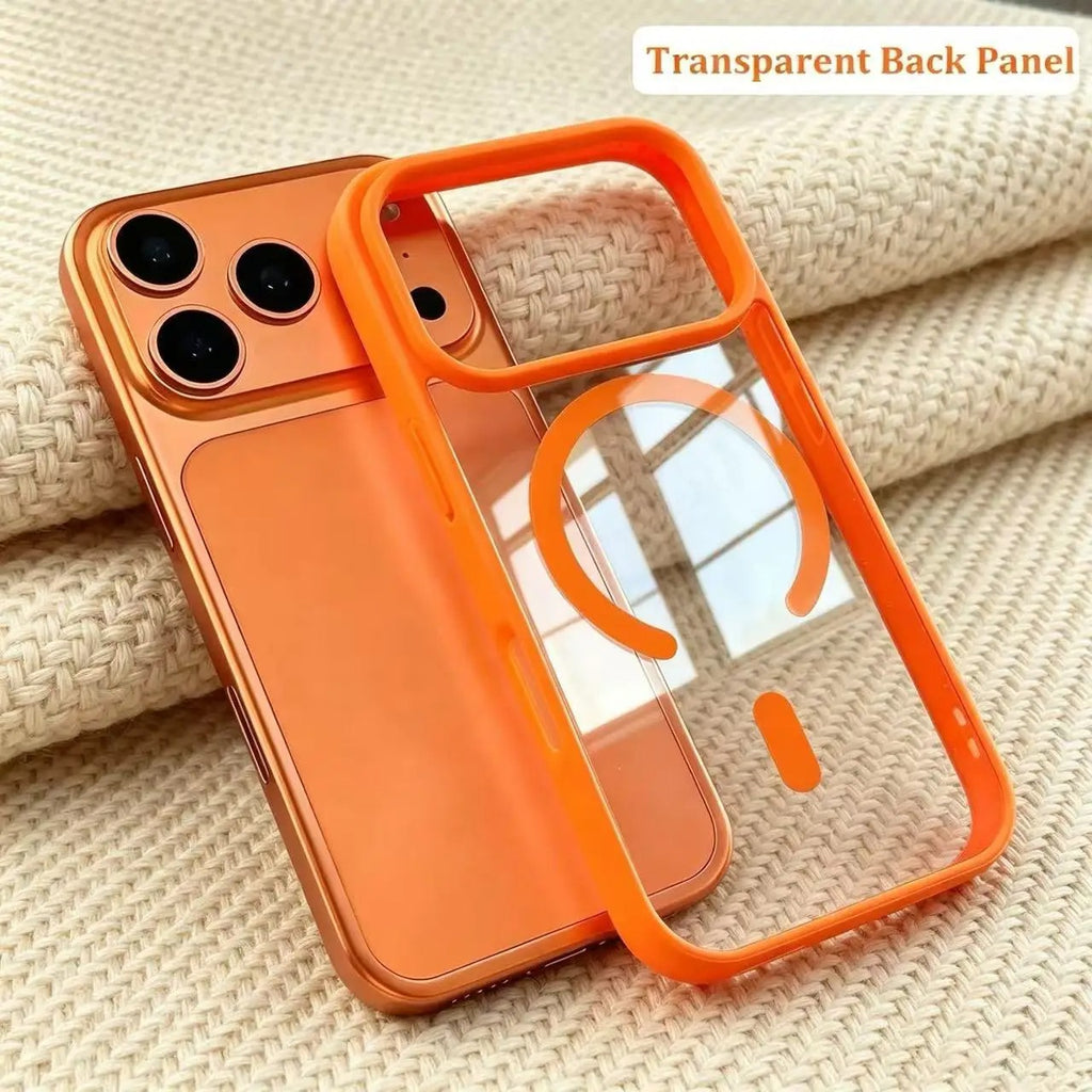 Magnetic Acrylic Silicone Phone Case for iPhone