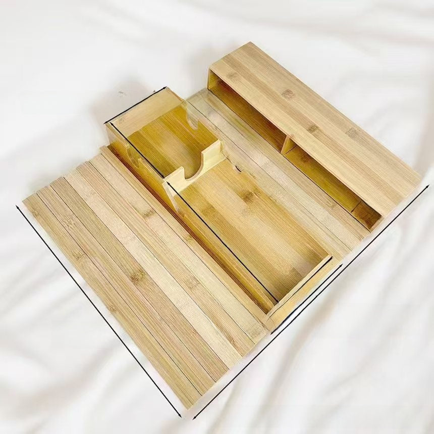 Foldable Bamboo Sofa Armrest Tray