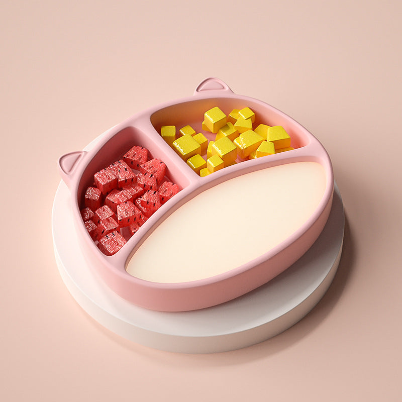 Silicone Baby Suction Plate Set