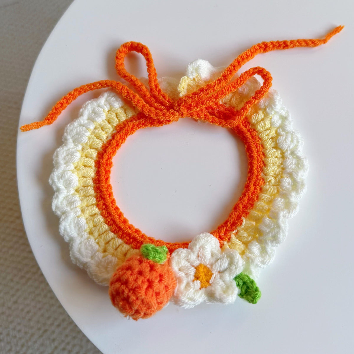 Crochet Pet Hat & Collar Costume Set - image 57