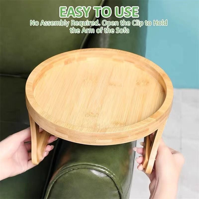 Foldable Wood Sofa Tray