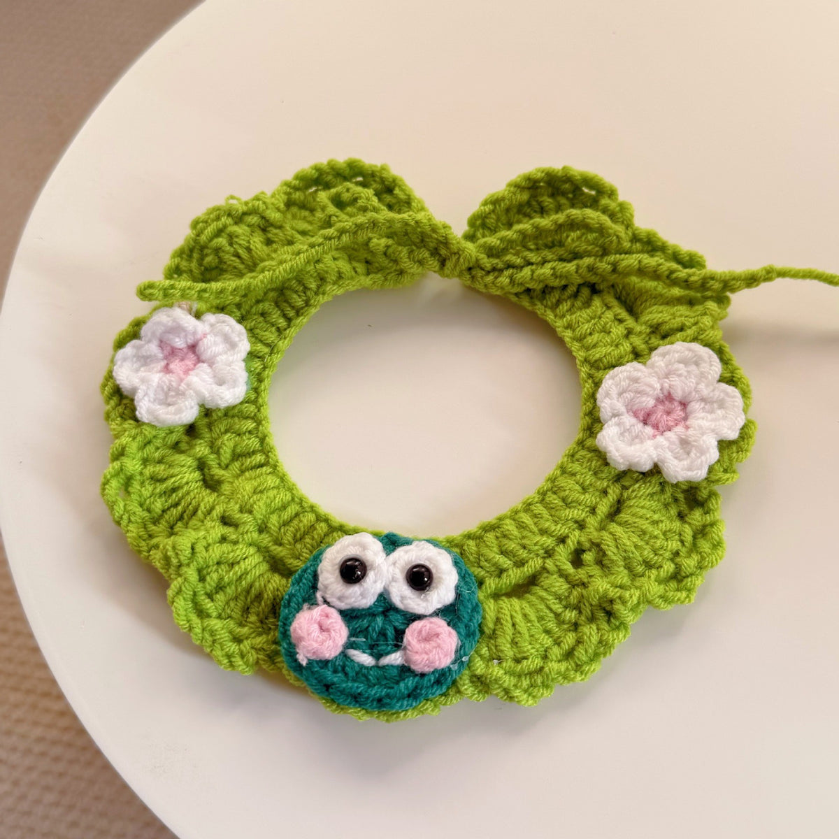 Crochet Pet Hat & Collar Costume Set - image 59