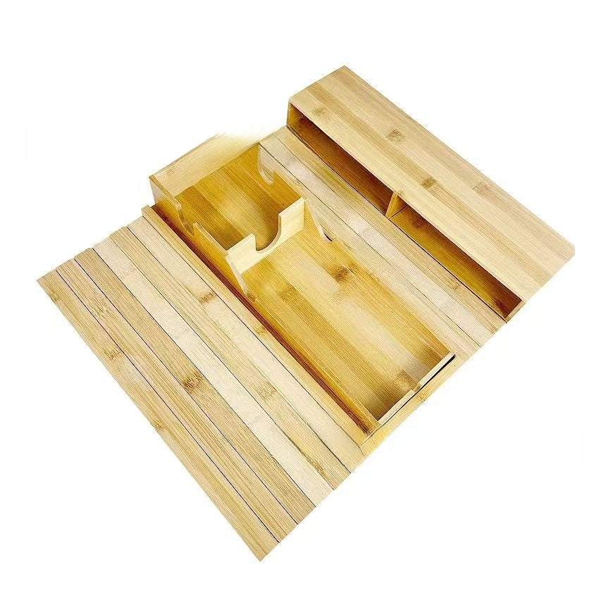 Foldable Bamboo Sofa Armrest Tray