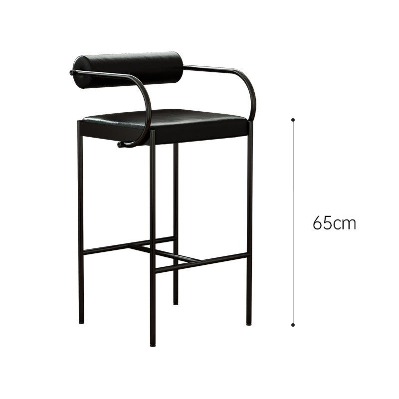 Nordic Designer Bar Chair with Backrest