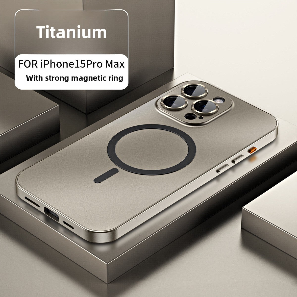 Metal Aluminum Alloy Frame Magnetic Phone Case for iPhone