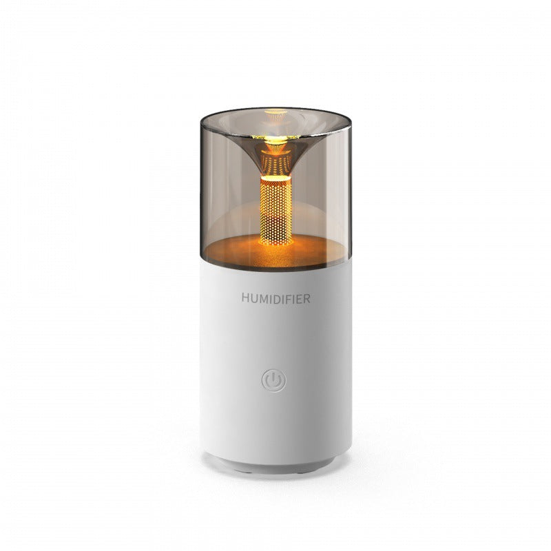 Mini umidificator cu efect de lumânare