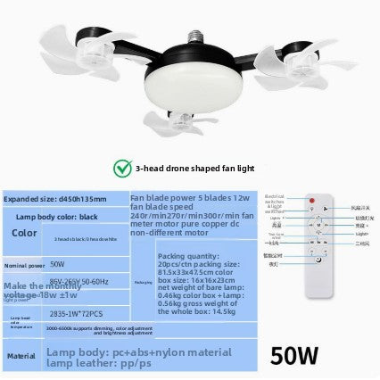 Scandinavian Ceiling Fan Light
