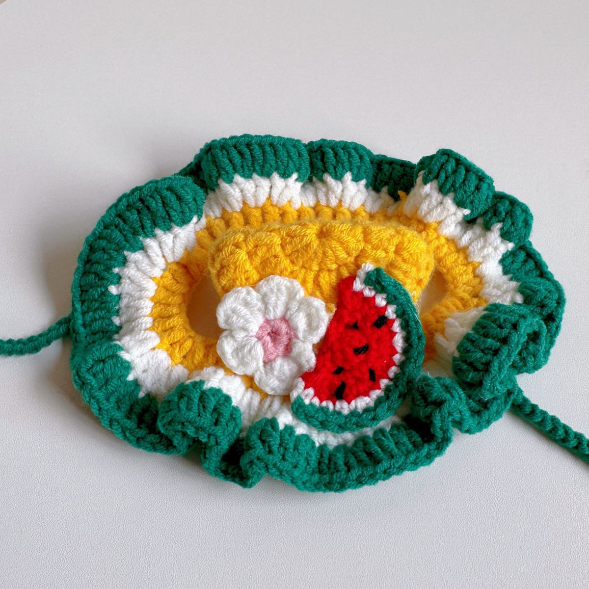 Crochet Pet Hat & Collar Costume Set - image 41