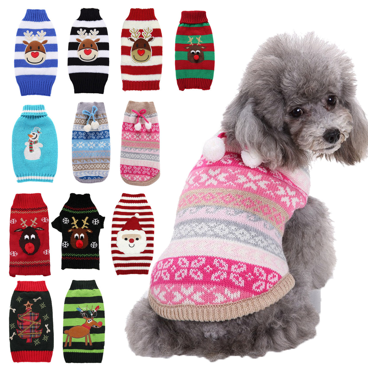 Christmas Knitted Pet Sweater