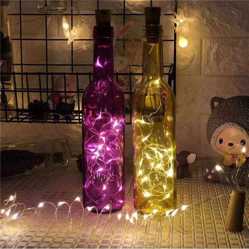LED Wine Bottle Cork String Lights