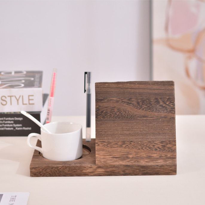 Wooden Triangular Book Holder