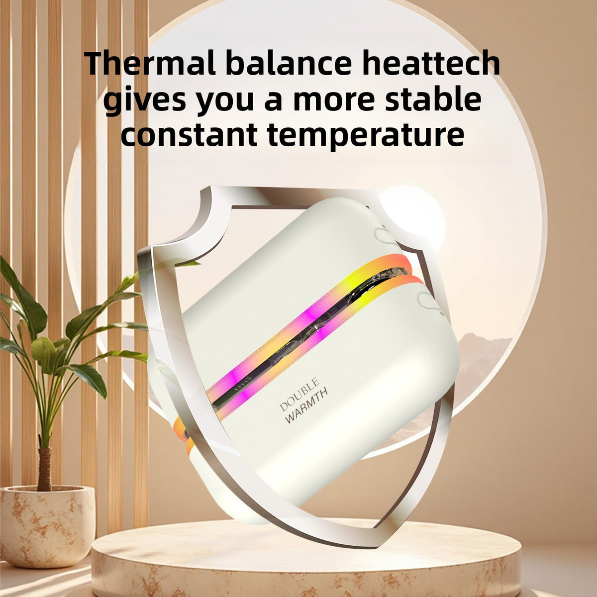 Magnetic Rechargeable Hand Warmer with Ambient Light