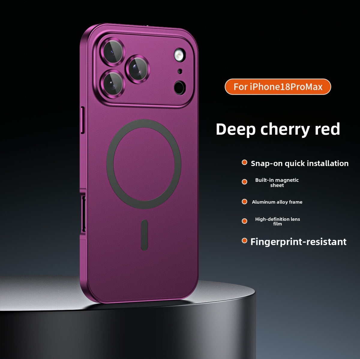 Metal Aluminum Alloy Frame Magnetic Phone Case for iPhone