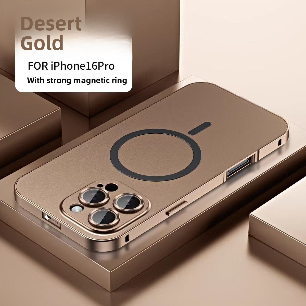 Metal Aluminum Alloy Frame Magnetic Phone Case for iPhone