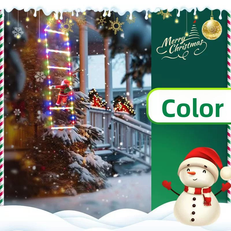 Santa Claus Climbing Ladder LED Light