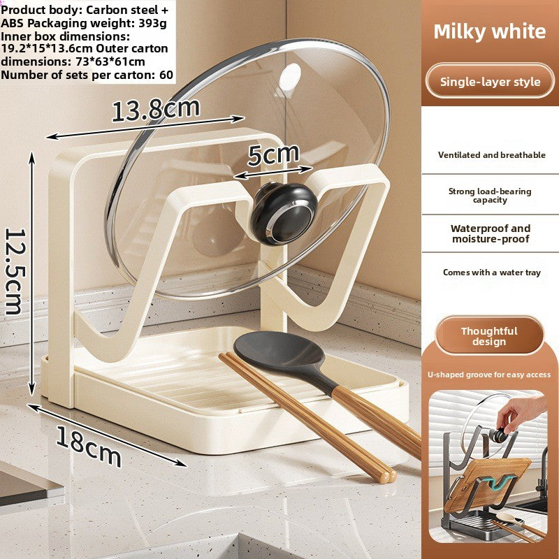 Kitchen Pot Lid & Cutting Board Organizer