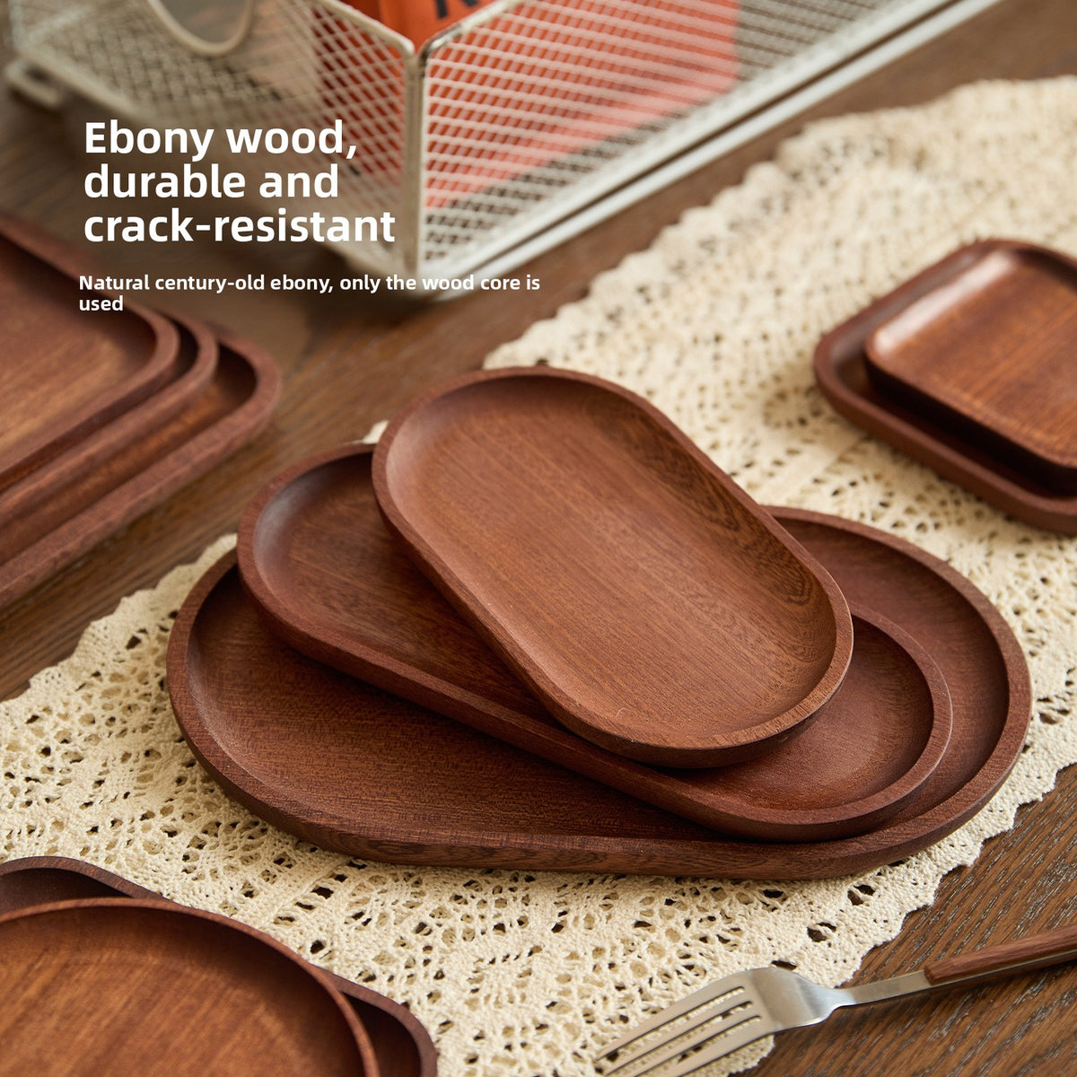 Ebony Wood Serving Tray