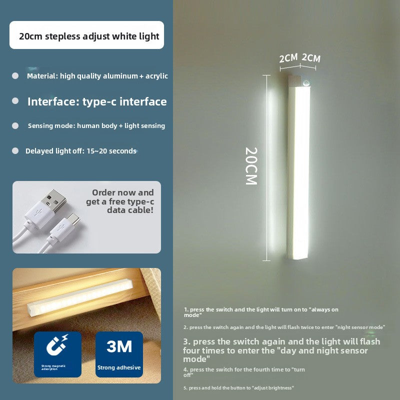 Ultra-Thin Rechargeable Motion Sensor LED Light Strip
