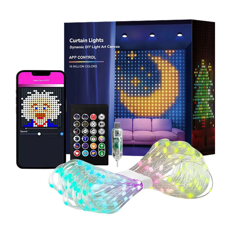 Bluetooth Programmable LED Curtain Lights