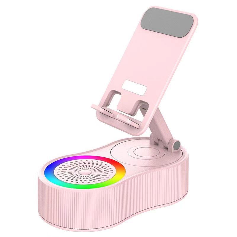 Multifunctional Wireless Speaker with Ambient Light and Phone Stand