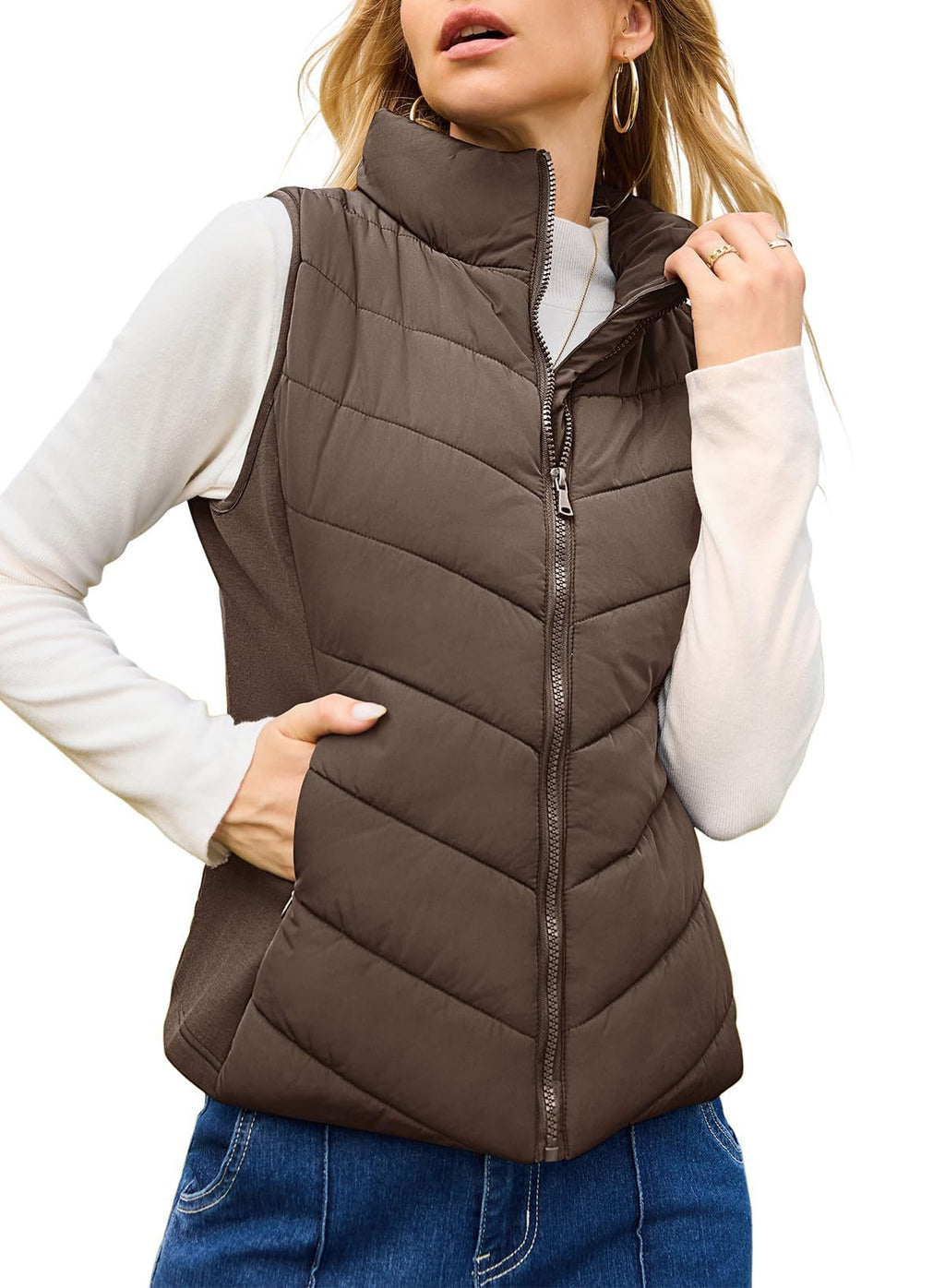 Women's Quilted Zip-Front Vest - view 37