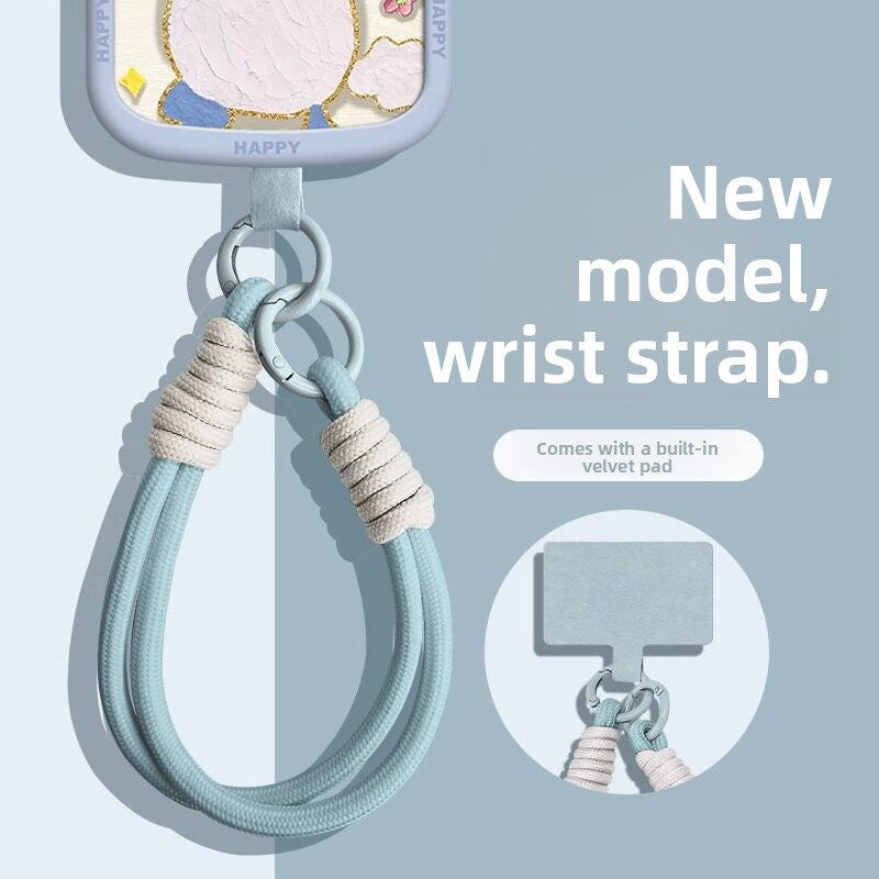 Adjustable Phone Lanyard with Double Buckle Wrist Strap