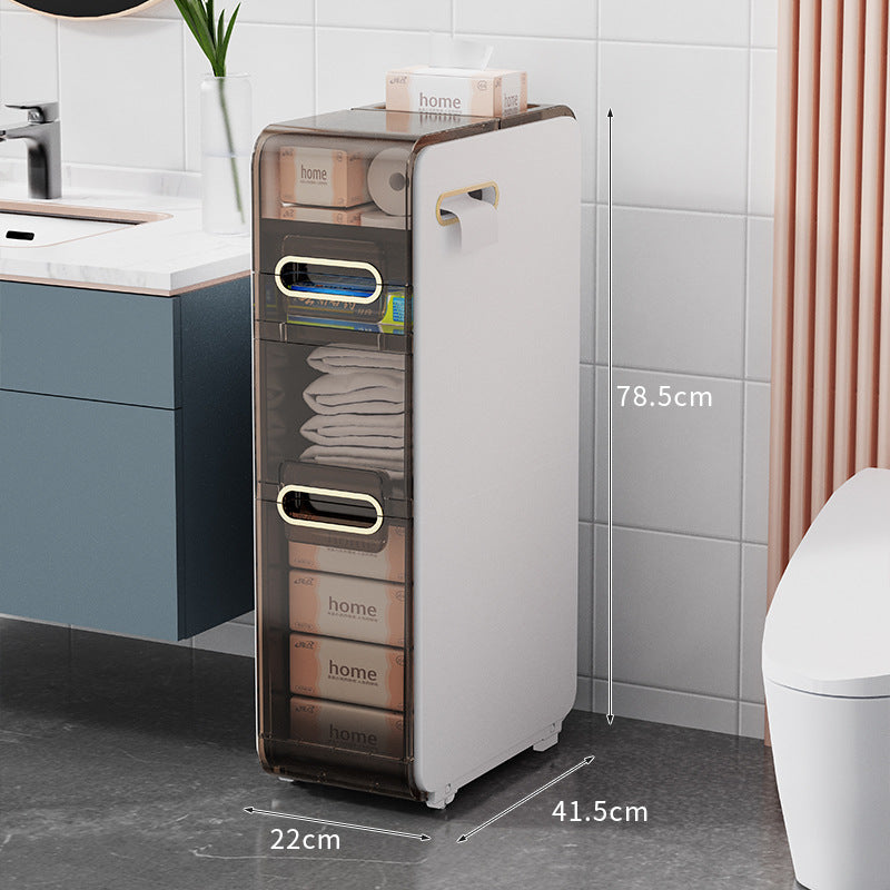 Slim Rolling Storage Cabinet