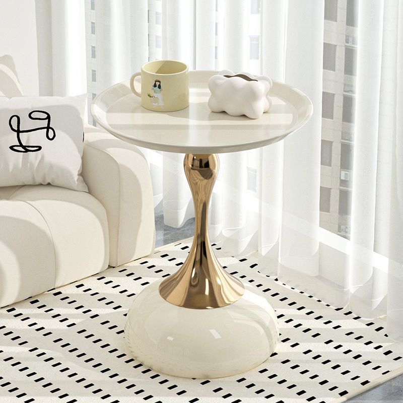 Compact Round Sofa Side Table - view 2