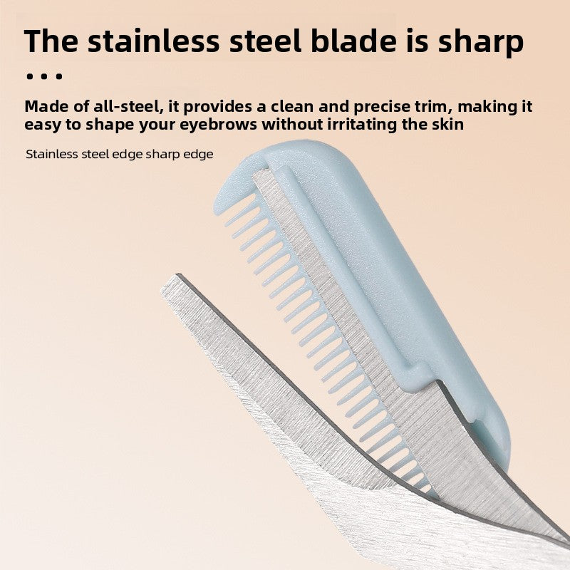 Eyebrow Trimming Scissors with Comb